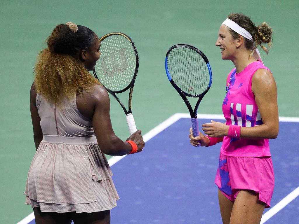 Victoria Azarenka won the battle of the mums. (Photo by Matthew Stockman/Getty Images)