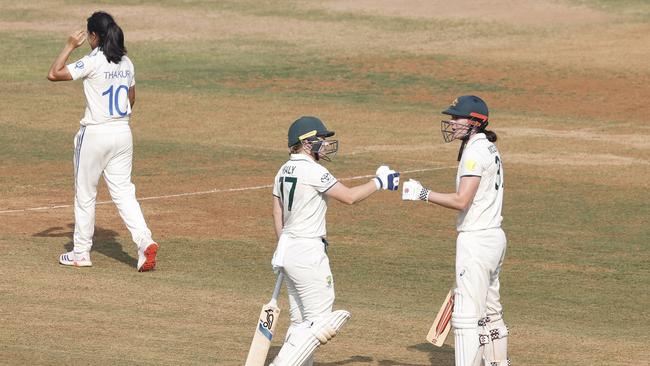 Australia fought back against India in Mumbai after they were rolled for 219 in the first innings but eventually succumbed to an eight-wicket defeat. Picture: Pankaj Nangia / Getty Images