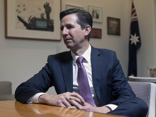 Trade Minister Simon Birmingham said trade volumes had continued to flow. Picture: NCA NewsWire / Gary Ramage