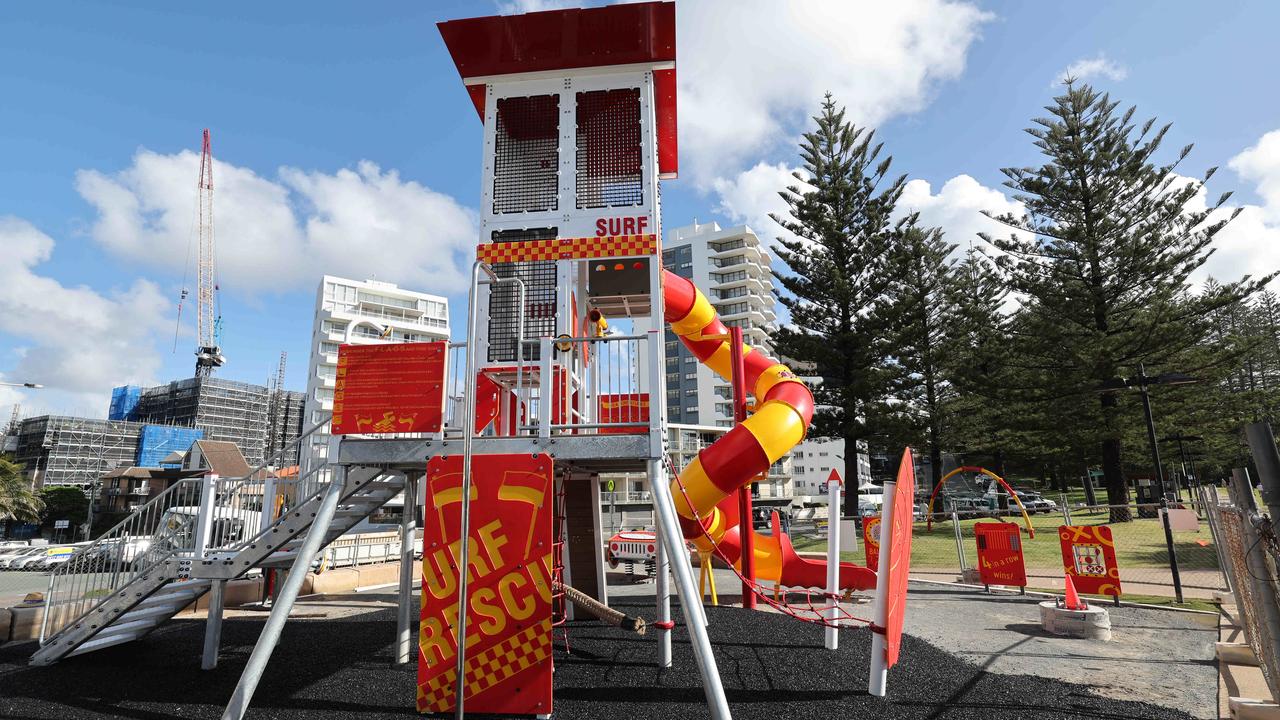 Some Rainbow Bay residents are concerned the playground looks ‘like a McDonald’s store’. Picture Glenn Hampson