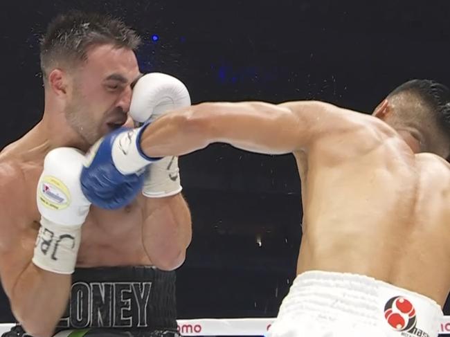 Jason Moloney in his fight with Yoshiki Takei