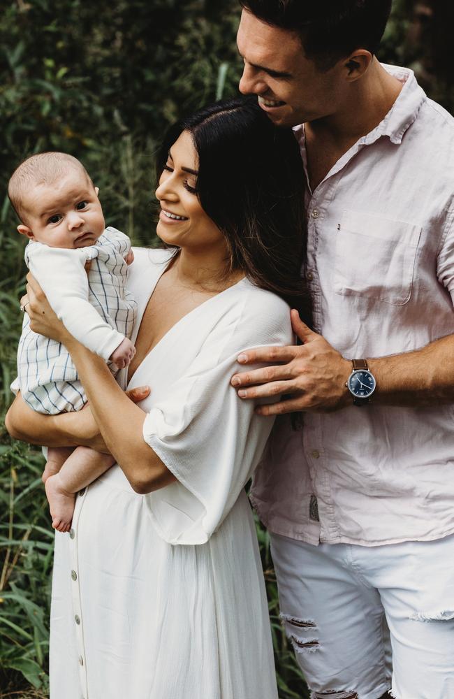 Broncos Brodie Croft reveals first family photos after birth of