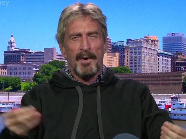 John McAfee is a paid consultant who regularly appears on US television and writes his own column. Picture: Supplied