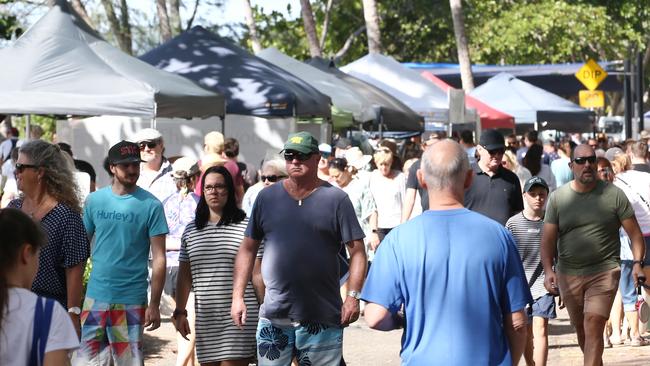 You can speak with council staff at the Palm Cover markets on Sunday about your thoughts in the Palm Cove Streetscape and Landscape Master Plan. PICTURE: BRENDAN RADKE