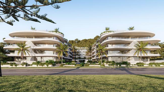 Artist impression of the Nalu development by Monaco Property Group which is planned for a site at Miami