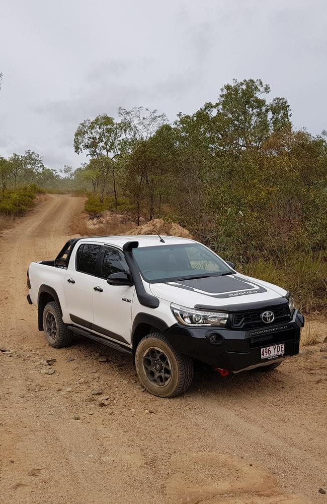 Toyota Hilux rugged X 4WD dual cab ute is right at home on bush roads.