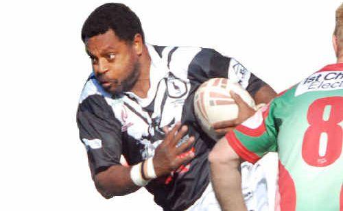 Mackay rugby league stalwart Ray Gagai in action for the Magpies against Sarina. Picture: Tony Martin