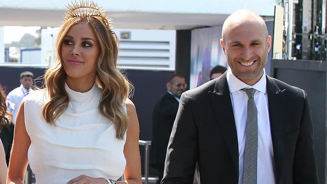 Rebecca and Chris Judd at Derby Day. Picture: Julie Kiriacoudis