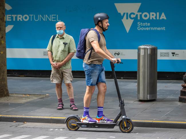 Scooters have risen in popularity. Picture: Jake Nowakowski