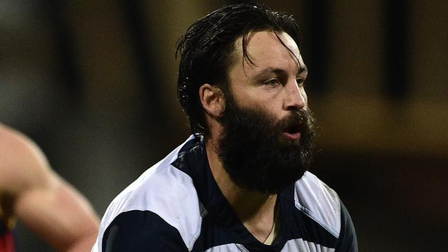 After a week off Jimmy and his beard relished the wet conditions as they helped lead the Cats past Adelaide. Onto game 300 ... Picture: AAP