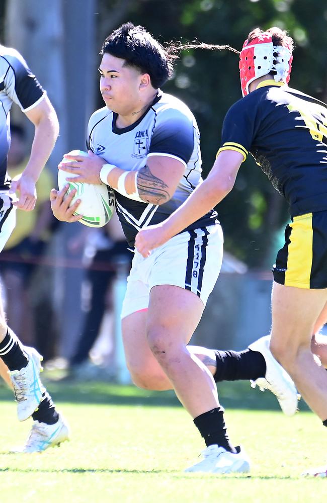 AIC First XIII rugby league game Iona v St Laurence's College Saturday July 20, 2024. Picture, John Gass