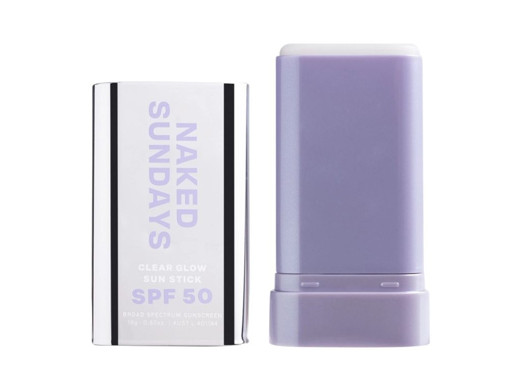 Naked Sundays SPF50 Clear Glow Sun Stick.