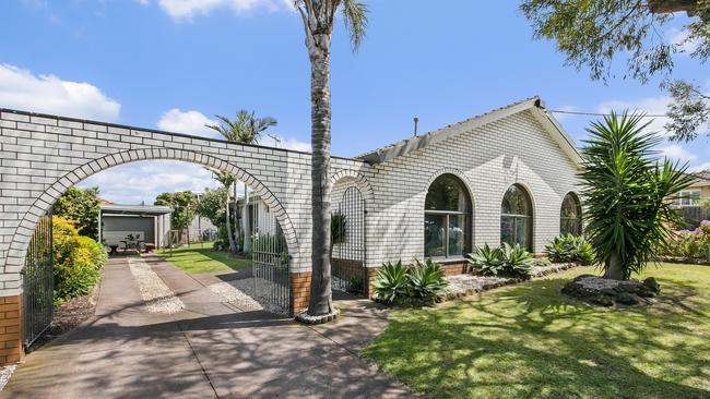 The three-bedroom house at 394 Myers St, East Geelong, sold for $825,000 at auction.