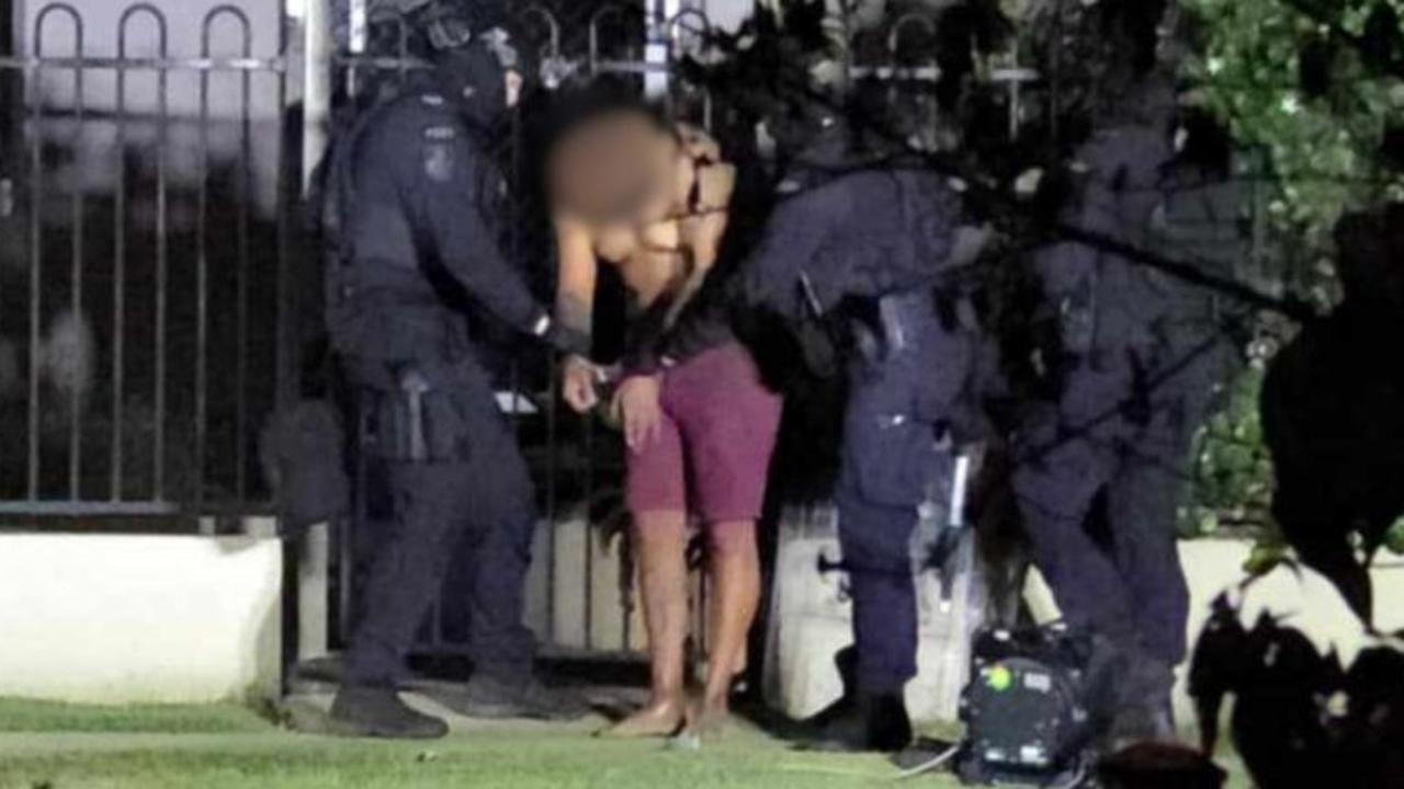 A man armed with a machete and knives surrendered to specialist police after holding them at bay for more than 10 hours at a Campbell St unit just 50 metres from Rockhampton State High School on December 4, 2024. Contributed photo: Jayden Barnham