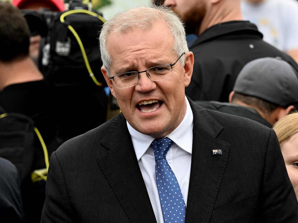 Scott Morrison claimed he was sharing the information with Australians in the spirit of full transparency. Picture: Saeed Khan/AFP