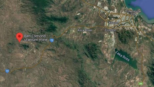 The location on Google Maps of the Ben Lomond site in the Charters Towers region. Picture: Google Maps