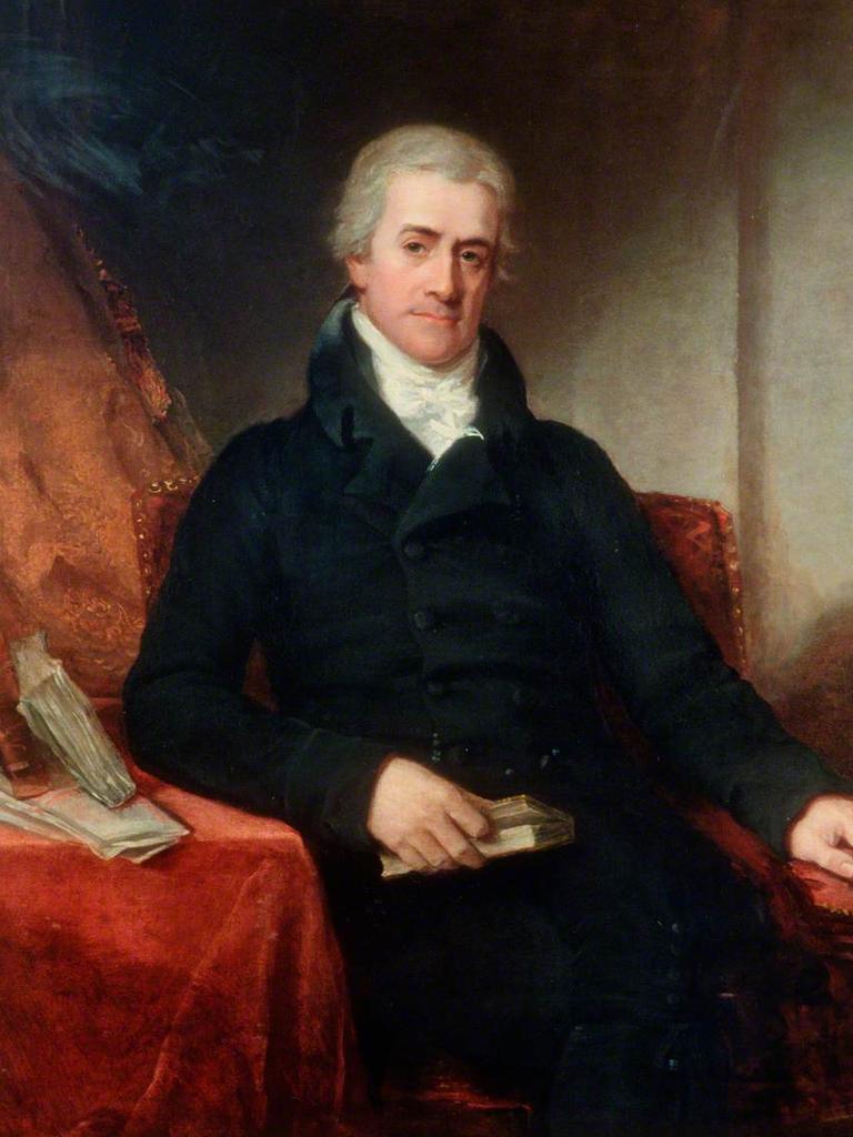 Sir Samuel Romilly, Solicitor General of the UK circa 1806 by William Owen. 