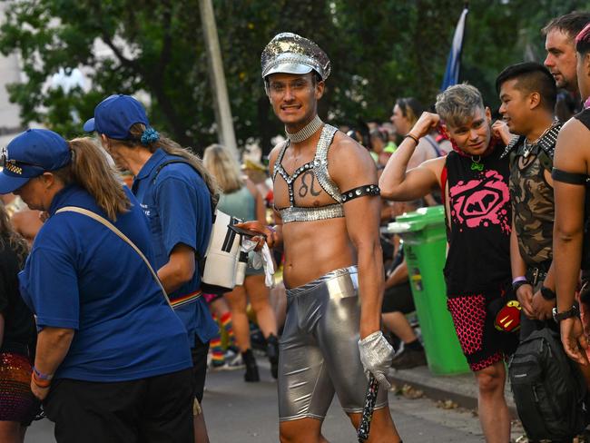 Revellers did not disappoint on Saturday night. Picture: Saeed Khan/AFP