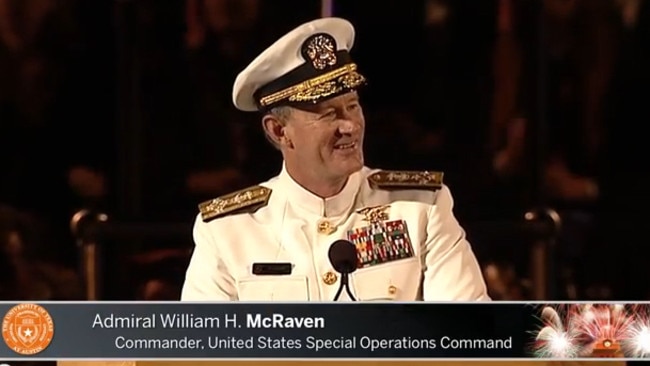 What a guy: Admiral William H. McRaven.