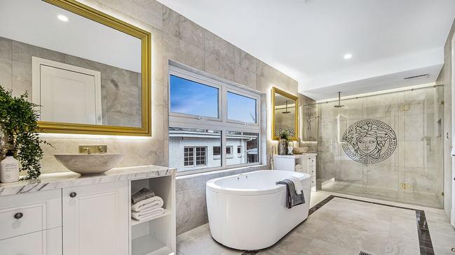 A lavish bathroom at 86 Headingley Road.