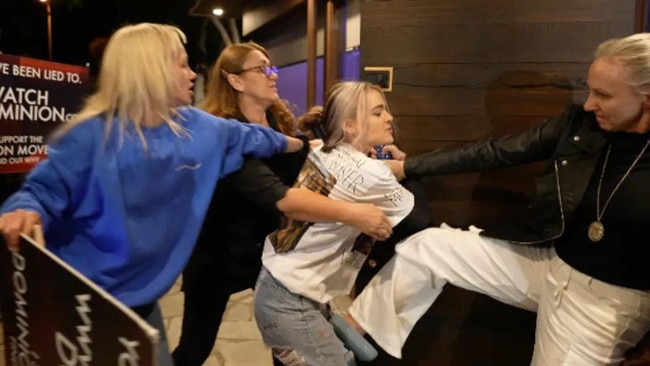 Tash Peterson’s anti-meat protest at a steak restaurant turned ugly.