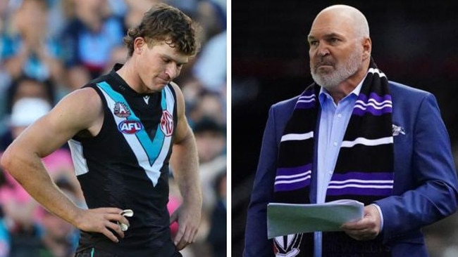 Jason Dunstall (right) couldn't believe some of the misses on Saturday. Photos: Getty Images