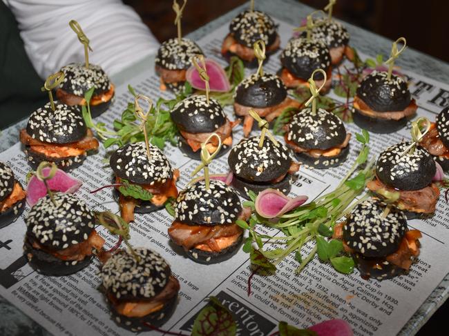 Mini burgers at Sage 2160 restaurant at Merrylands RSL.