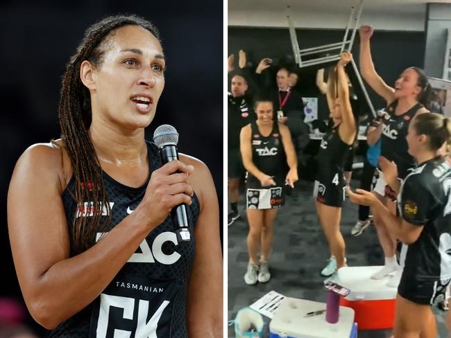 The Collingwood team had plenty to celebrate. Photo: Twitter, @collingwoodsn and Kelly Defina/Getty Images.