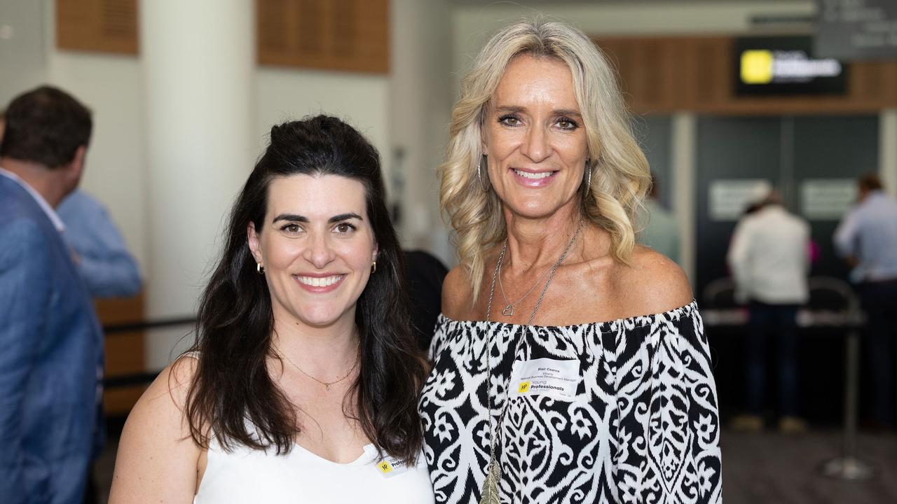 Isabelle Thilliez, Balir Cearns at the YP Gold Coast City Leaders Forum, 2023. Picture: Celeste Humphrey