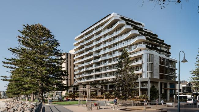 Artist's impression of Chasecrown’s $165m apartment development on the South Esplanade, Glenelg.