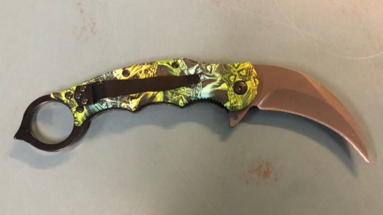 One of the knives (pictured) seized through wanding operations was found as the owner was attempting to enter a licensed premises.