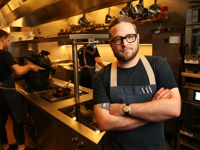 12/8/16: Clayton Wells, chef at Automata in Chippendale, has been chosen at the Hottest Chef in the Weekend Australians Magazine Hottest 50 2016. John Feder/The Australian.