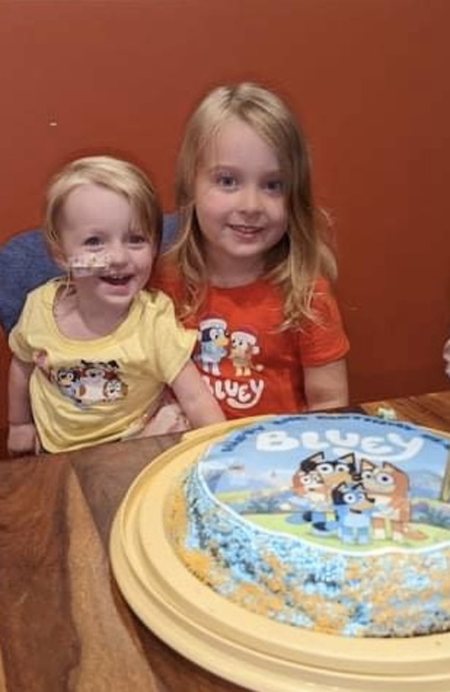 Sage and Blair Snelgar on her second birthday. Picture – contributed.