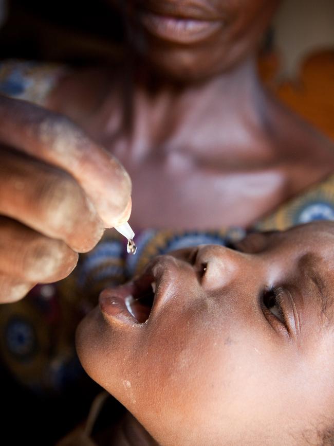 Mass immunisation in Africa has eradicated polio. Picture: AFP