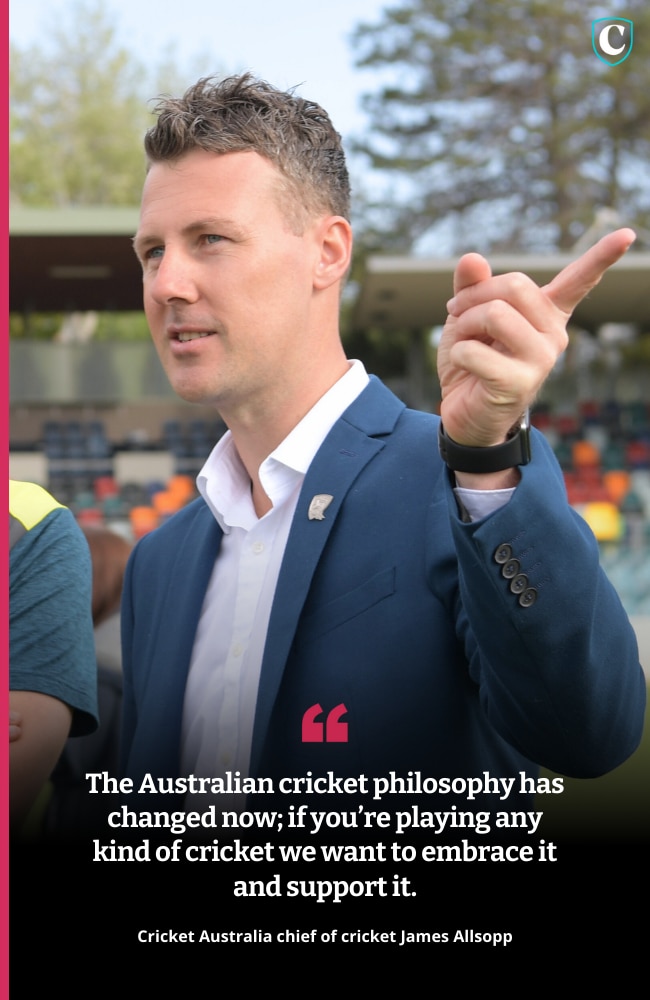 Cricket Australia's James Allsopp quote card