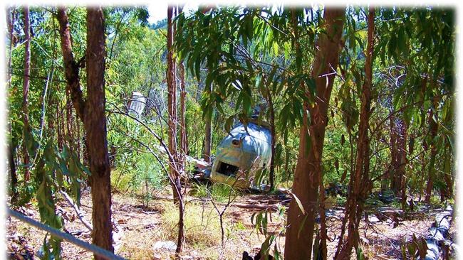 The remains of World War II Liberator Bomber ‘Beautiful Betsy’ at Kroombit Tops National Park.