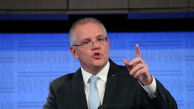 Scott Morrison ran a highly focused and disciplined campaign. Picture: Gary Ramage