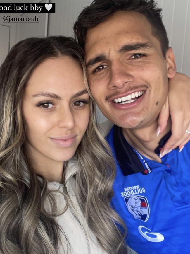 Mia Fevola with ex boyfriend Jamarra Ugle-Hagan. Picture: Instagram