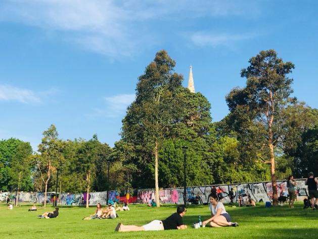 Comedor restaurant in Newtown backs onto the Camperdown Memorial Rest Park.