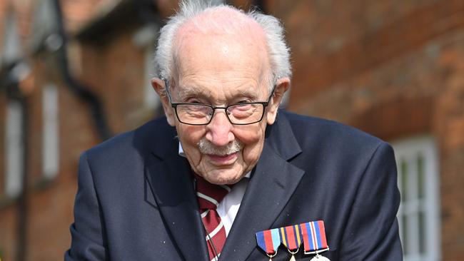 British World War II veteran Captain Tom Moore. Picture: AFP