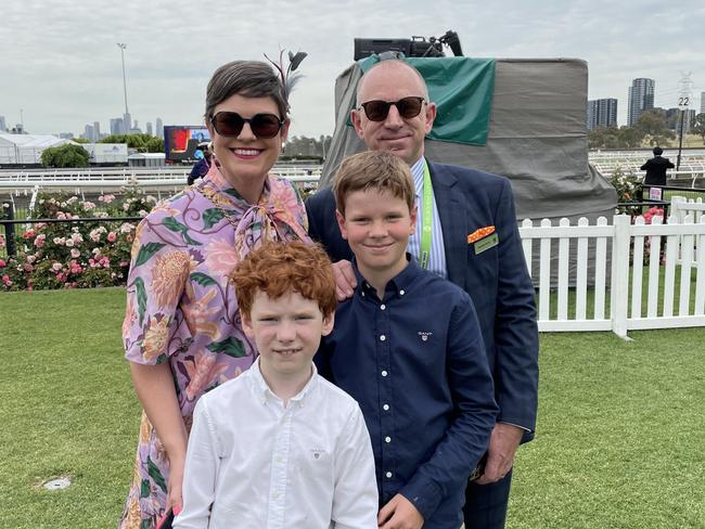 The Scott family at Stakes Day.