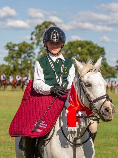 2nd place at the 2023 PQC State Showjumping Championships in the 12 and Under 60cm class.