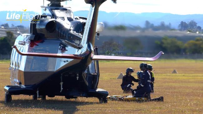 RACQ LifeFlight training. Picture: RACQ LifeFlight