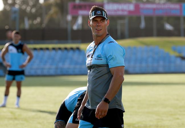 Interim Cronulla coach John Morris. Picture: Toby Zerna