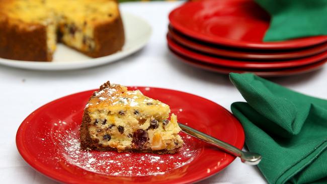 New traditions: This fruity cheesecake makes a delicious alternative to the Christmas pudding. Picture: Andy Rogers