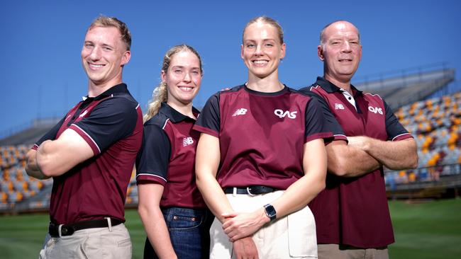 Athlete Awards - Korey Boddington, Alice Williams, Gabi Palm, Dusan Damjanovic, ahead of QAS Athlete Awards.- Photo Steve Pohlner