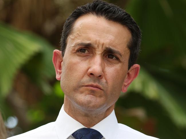 Leader of the Opposition David Crisafulli announces a Crime Prevention School for Townsville during a media conference, Townsville. Picture: Liam Kidston.