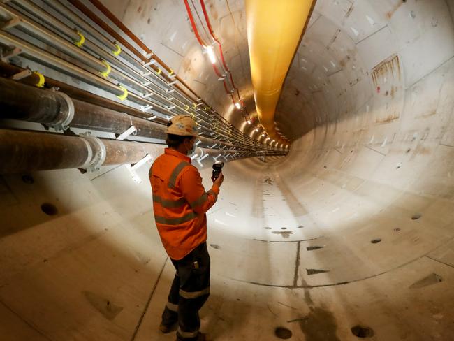 WARNING----------HOLD FOR THE HERALD SUN PIC DESK-----A major phase in Melbourne's $11 billion Metro Tunnel project is now underway, with exclusive new pictures showing the inside of hi-tech tunnel boring machines underneath our city. Metro Tunnel Ring Builder Troy McDonald. Picture: Alex Coppel.