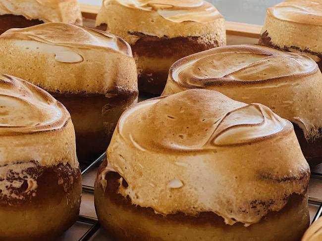 The Lemon Meringue doughnut made by Lita Khorn of The Doughnut Mum won the 2022 award for Australia's best doughnut, given by the Baking Association of Australia. Picture: Supplied