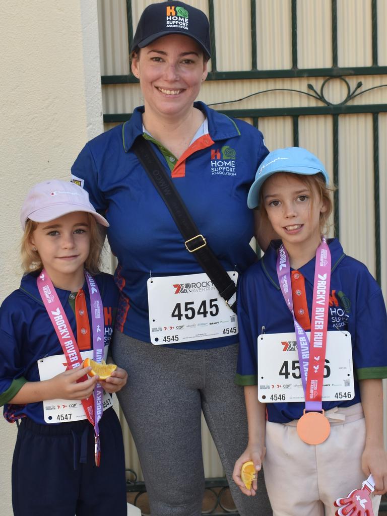Clara, Megan and Madeline Ohl did the 2km event together at the annual Rocky River Run in Rockhampton on May 18, 2025.